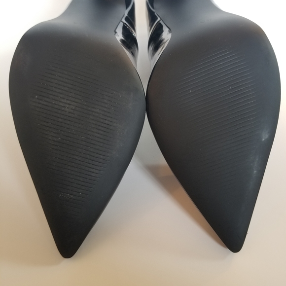 NIB NWOT Steve Madden Altisha black patent 4.25" heels siz 8.5 - Picture 9 of 13